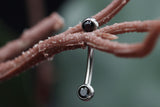 Neometal Curved Gemmed Barbell (Threadless)