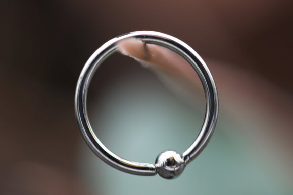 Stainless Steel Fixed Bead Ring