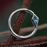 Gold Kite Bezel Fixed Ring with Gemstones