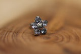 Titanium Flower Gem Ends