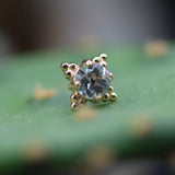 Gold Zia with Gemstones (Threadless)