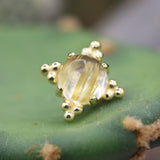 Gold Zia with Gemstones (Threadless)
