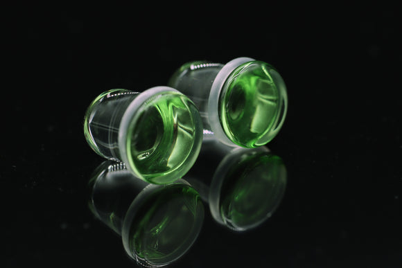 Emerald Green Glass Plugs