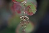 Gold Evil Eye Charm with Gemstones