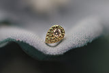 Gold Pave Teardrop with Genuine Diamond (Threadless)