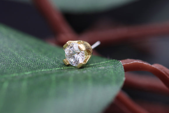 14k Solid Gold Threadless Ends – Piercology Jewelry Store