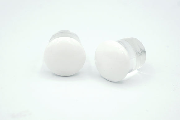 White Color Front Glass Plugs