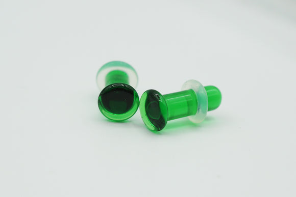 Emerald Simple Glass Plugs