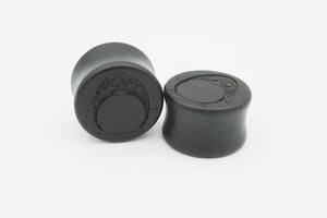 3/4" Wood Plugs with Carved Penguin Design