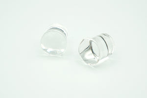 Clear Glass Plugs