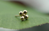Gold Quad Bead Cluster (Threadless)